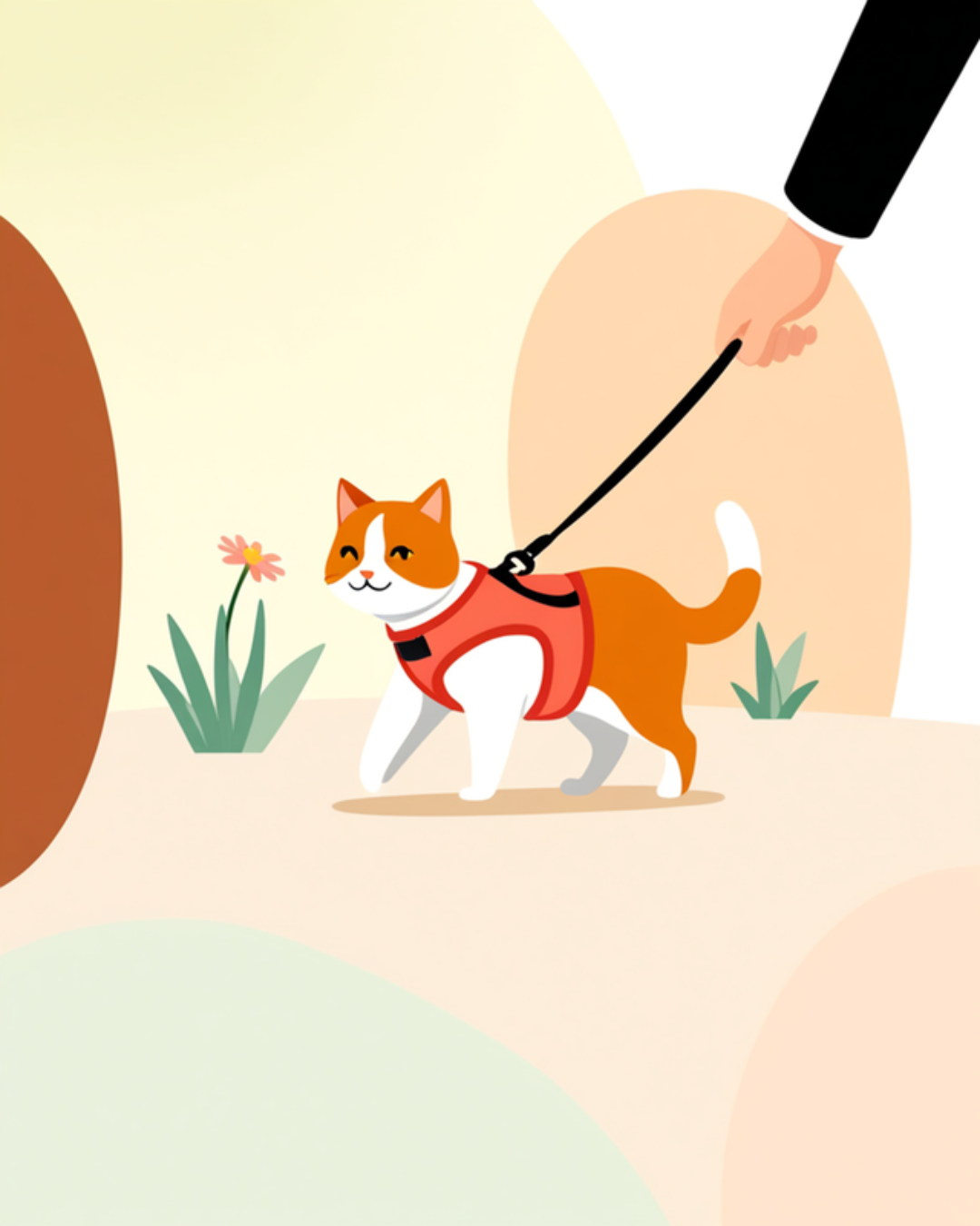 Illustration for How to Harness Train Your Cat