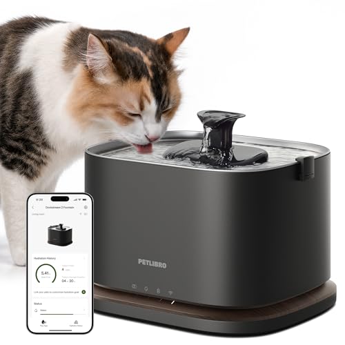 PETLIBRO Cordless Cat Water Fountain (Stainless Steel Tray)