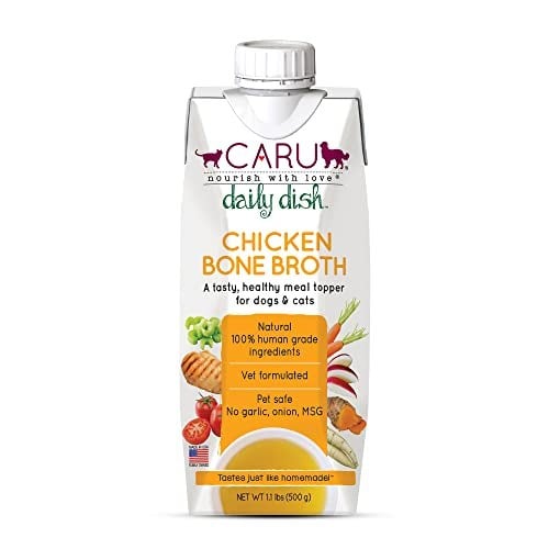 Pet-safe bone broth topper for cats