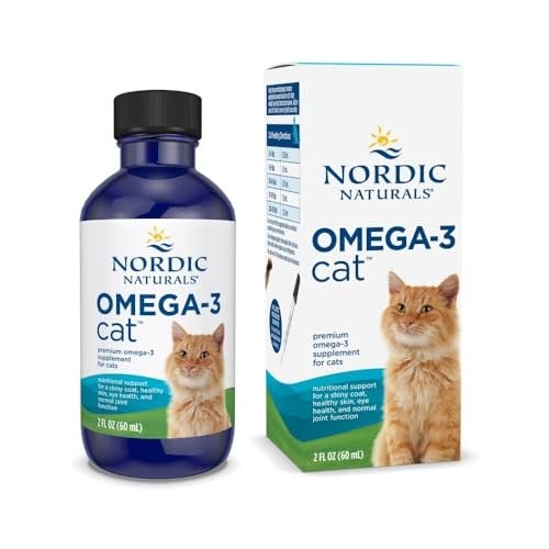 Cat-formulated omega-3 fish oil supplement