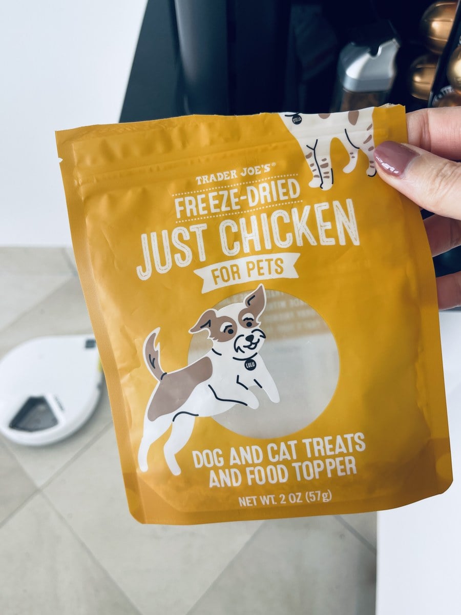 Trader Joe's Freeze-Dried Just Chicken for Pets bag