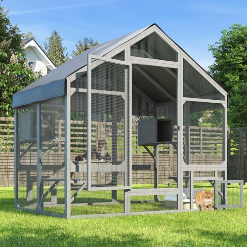 TIMHAKA 71-Inch Wooden Catio